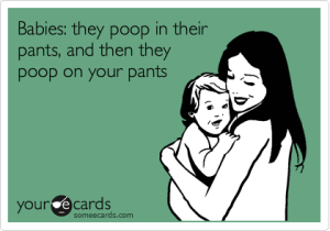 babies poop on your pants