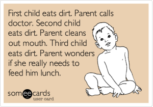 kid eats dirt