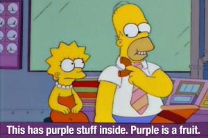 purple is a fruit